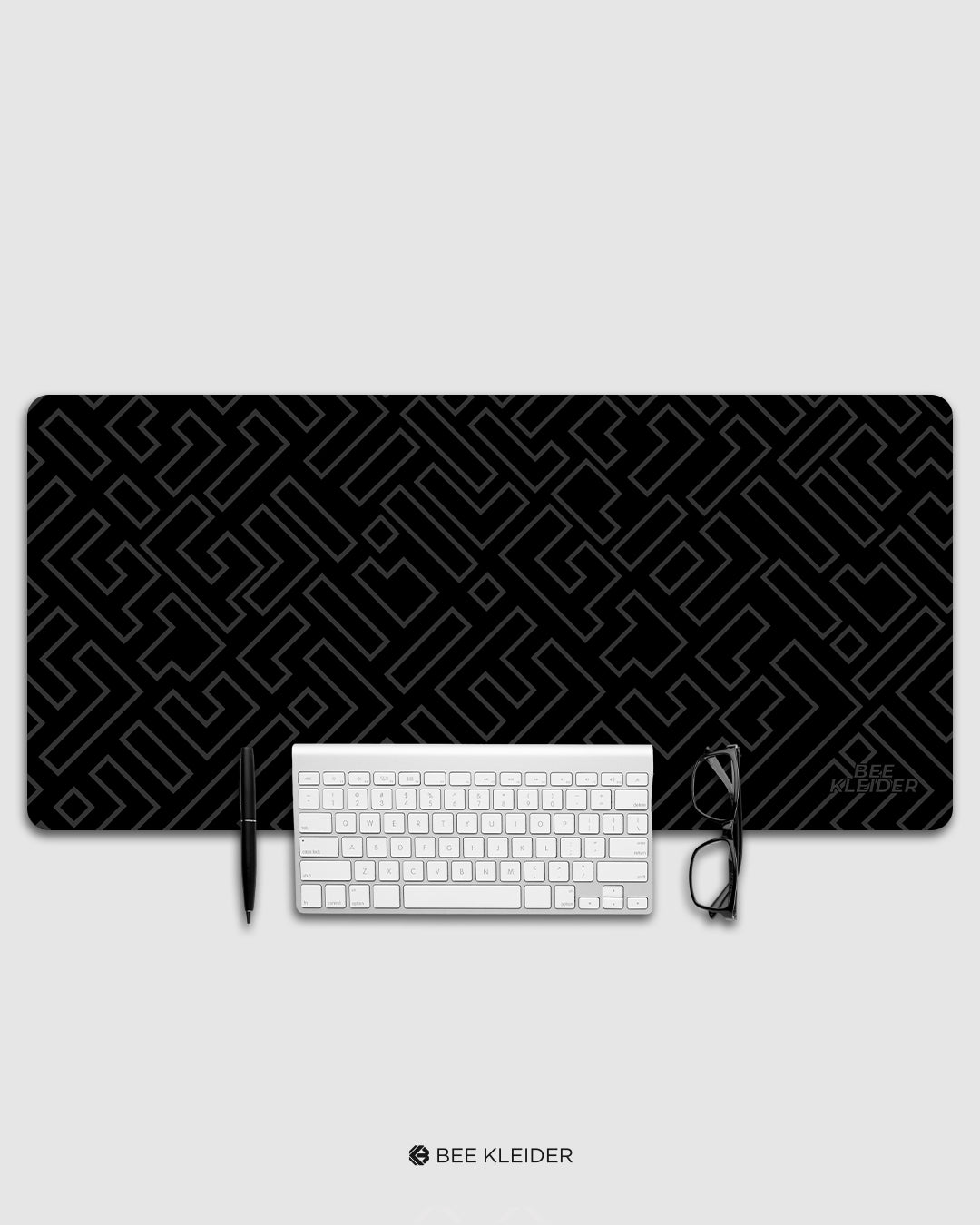 Monochrome Tetris Premium Desk Mat | Gaming Pad