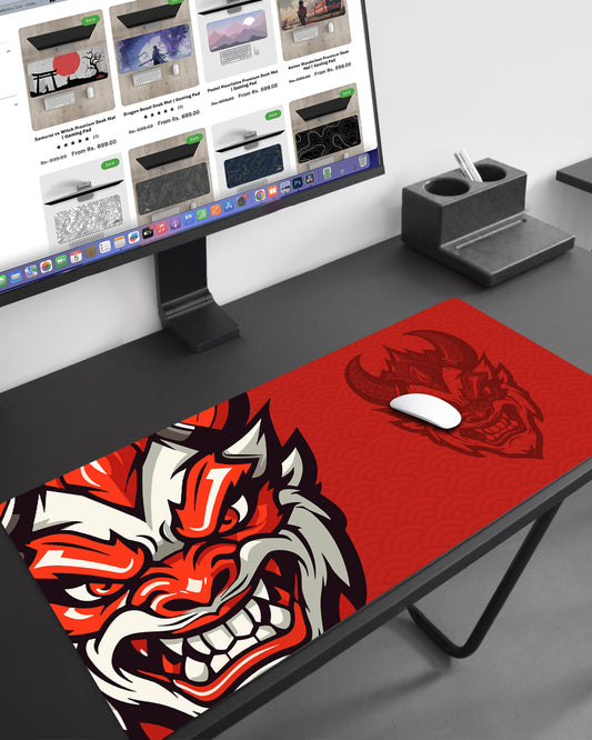 Mystic Oni Warrior Desk Mat | Gaming Mouse Pad