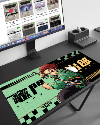 Crimson Protocol Premium Desk Mat | Gaming Pad