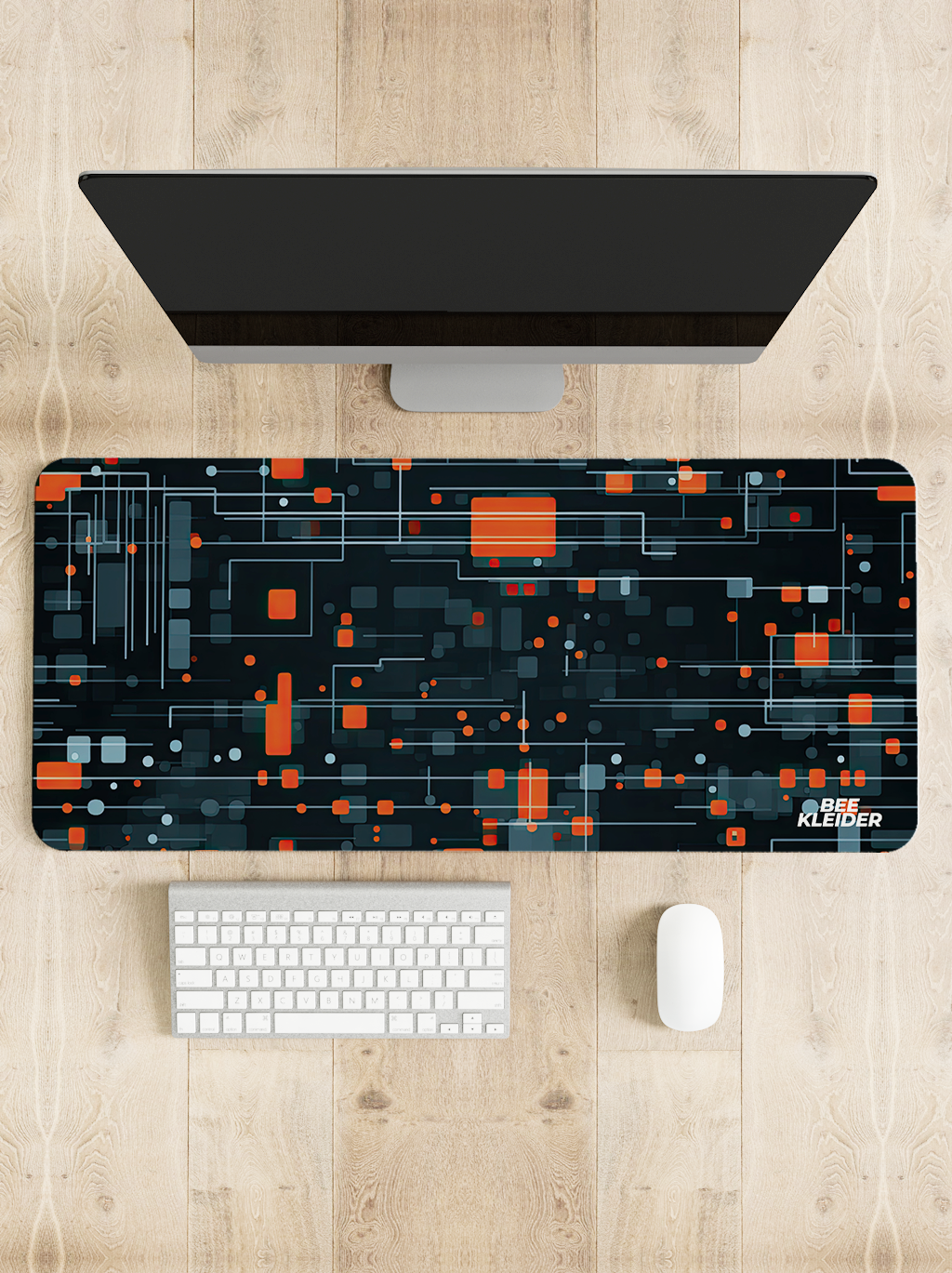 Pixel TechnoGrid Premium Desk Mat | Gaming Pad