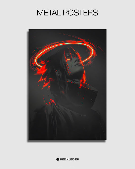 Sasuke Aesthetic Metal Poster