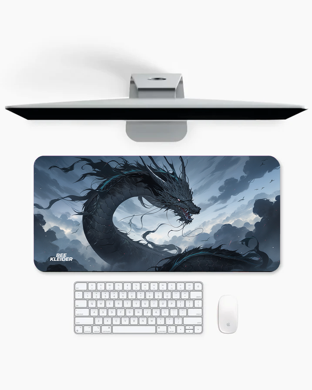 Black Dragon Beast Premium Desk Mat | Gaming Pad