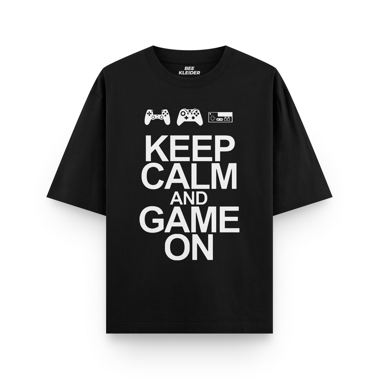 Keep Calm and Game On Oversized T-shirt