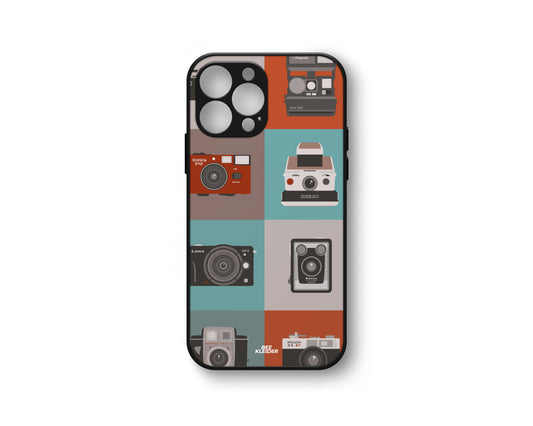 Retro Camera Glass Case for iPhone