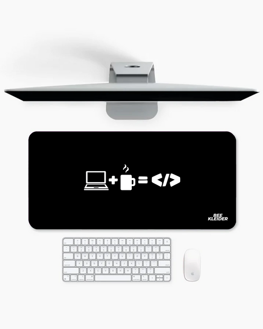 Coffee & Coding Premium Desk Mat | Gaming Pad