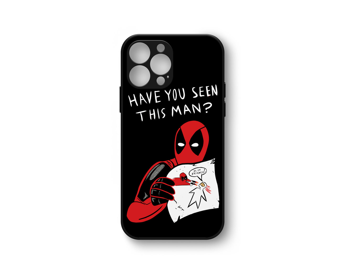 Deadpool Glass Case for iPhone