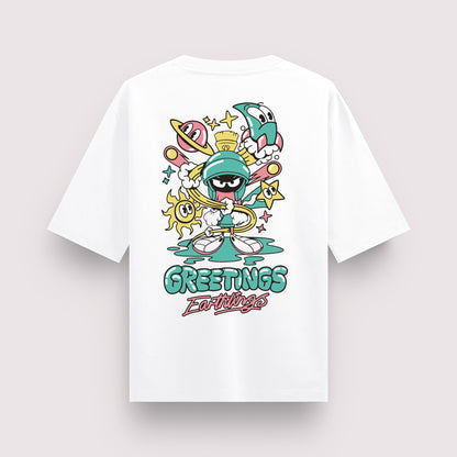 Greeting Earthlings Oversized T-shirt