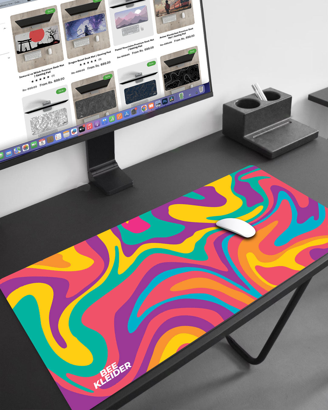 Groovy Vibes Premium Desk Mat | Gaming Pad