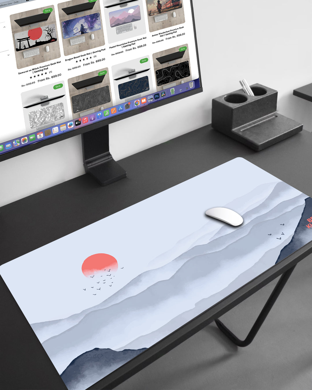 Misty Horizons Premium Desk Mat | Gaming Pad